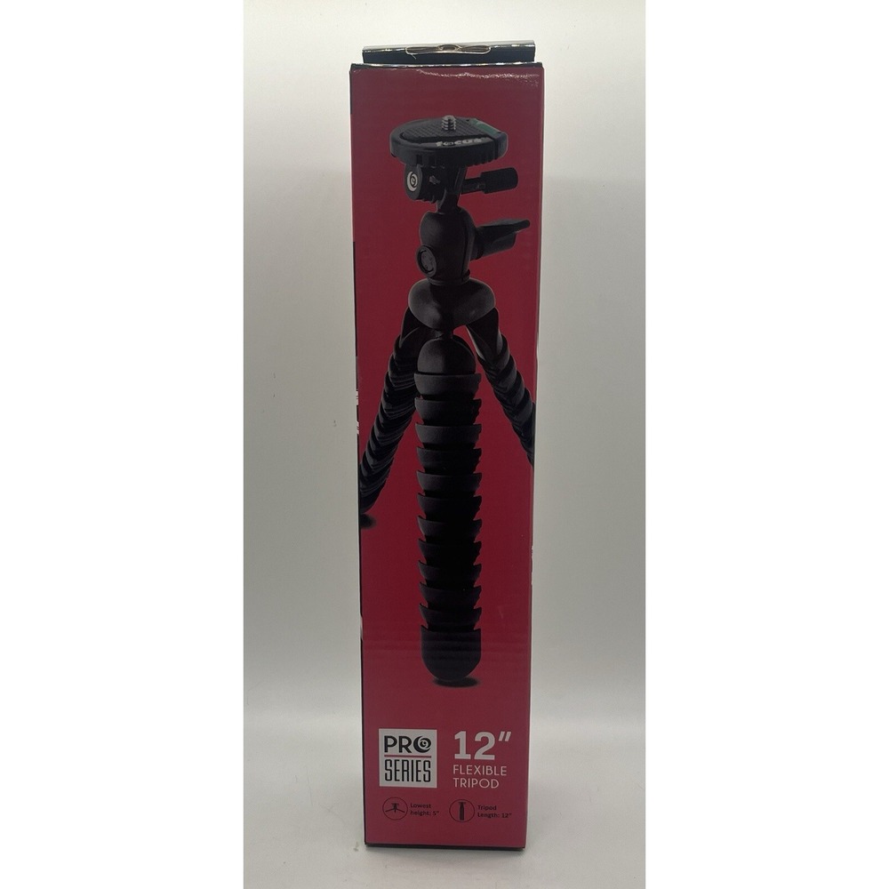FOCUS Pro Series 5" - 12" Flexible Tripod 360 Degree Turn Universal Mount Camera